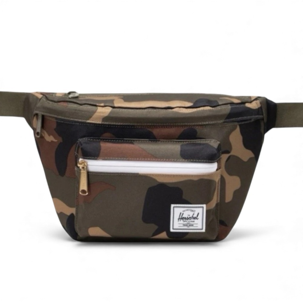 Herschel Woodland Camo Pop Quiz‎ Hip Pack Fanny Canvas Bag 3.5L NEW w/ Tag